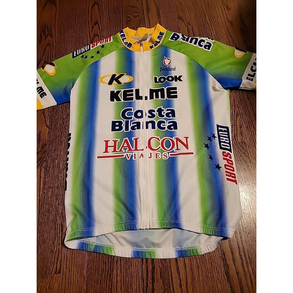 Cycling Jersey Men’s Size Small Shirt Full Zipper Kelme Costa Blanca